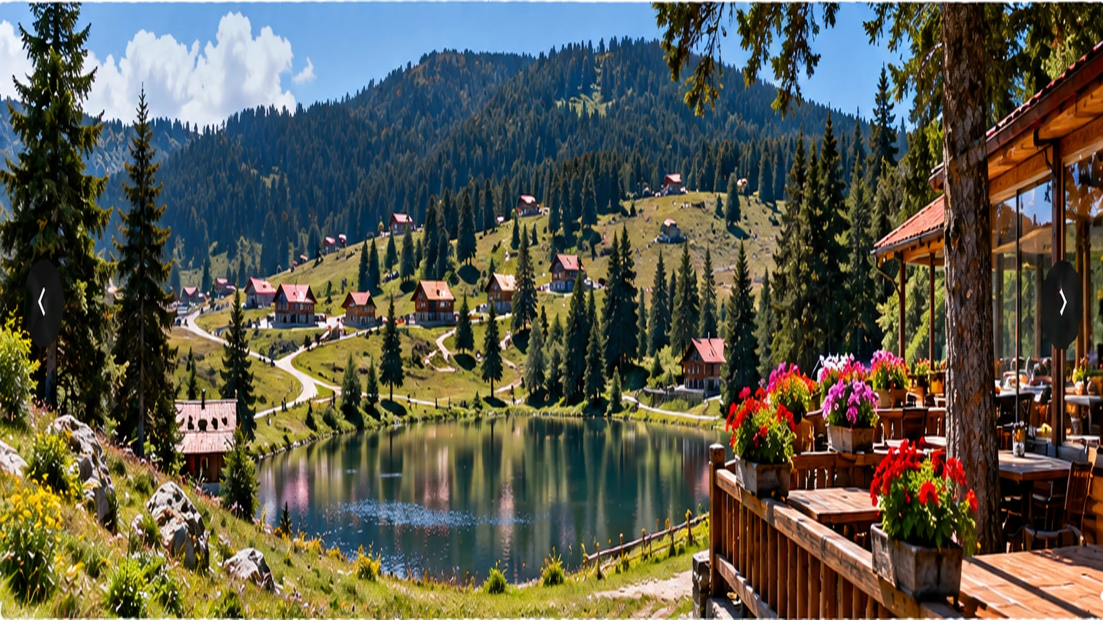 Boğazova Yaylası gölet ve doğa manzarası